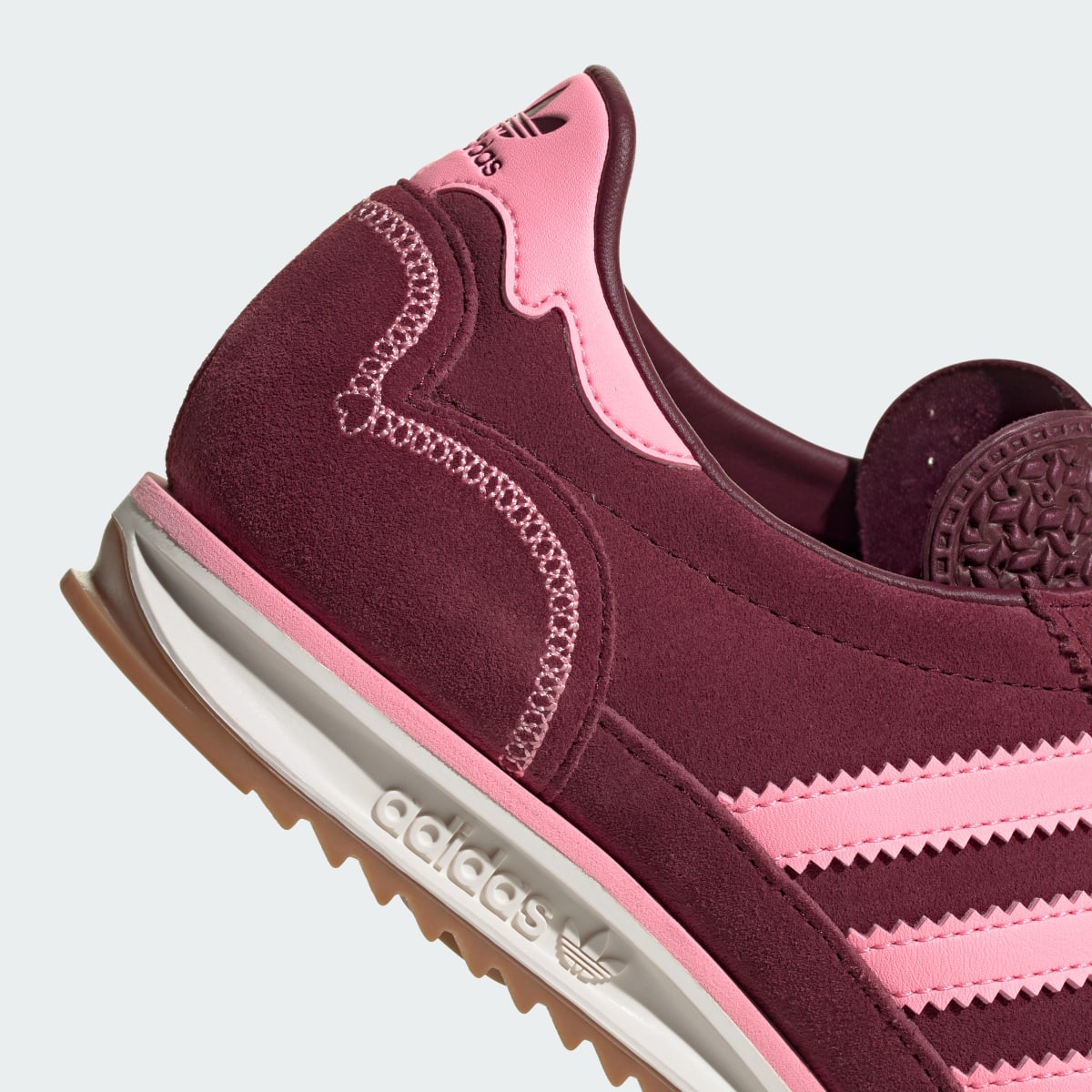 Overkicks - Adidas SL 72 OG Pink Spark Shadow Red (IH6684) - detalle