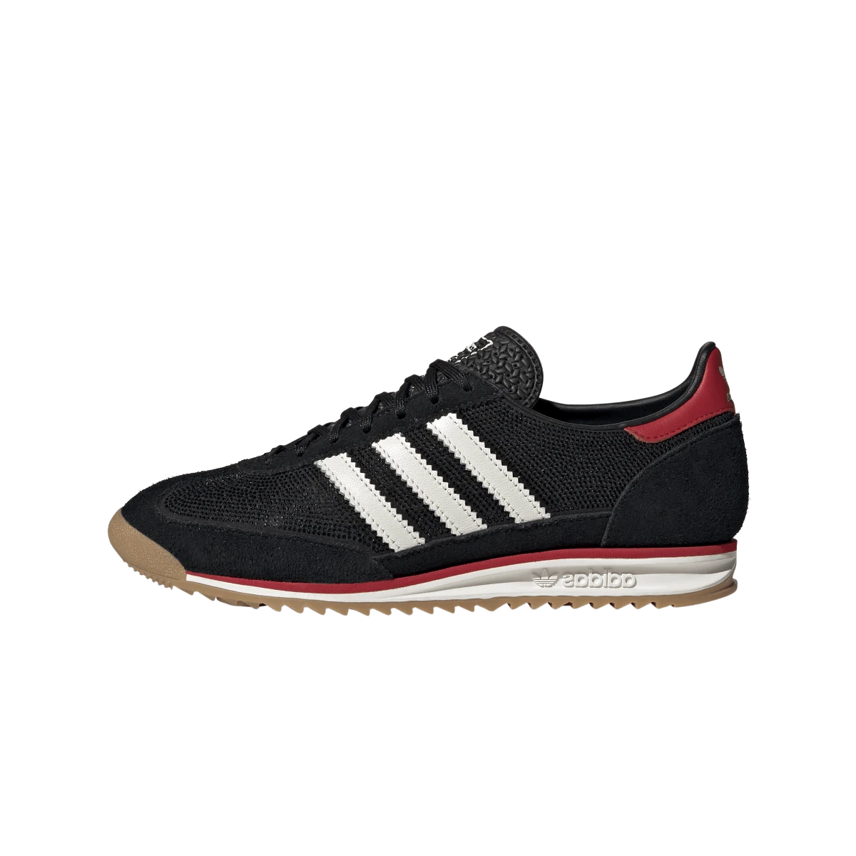 Overkicks - Adidas SL 72 OG Rhinestone Black Scarlet (IH9204) - vista lateral