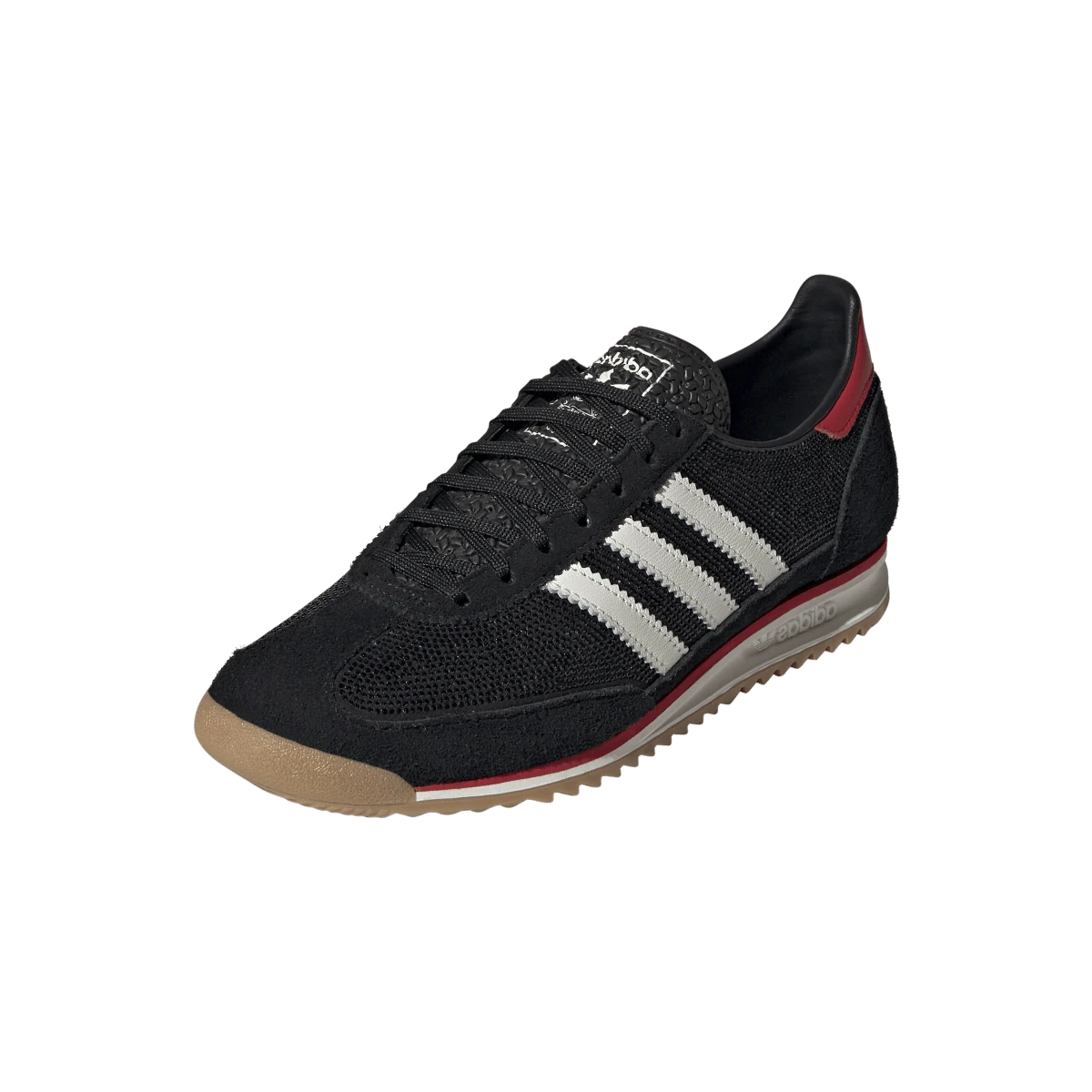 Overkicks - Adidas SL 72 OG Rhinestone Black Scarlet (IH9204) - vista trasera
