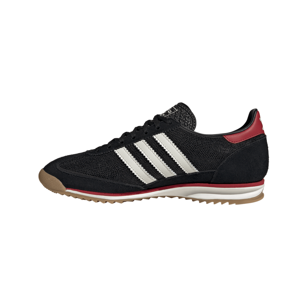 Overkicks - Adidas SL 72 OG Rhinestone Black Scarlet (IH9204) - detalle talón