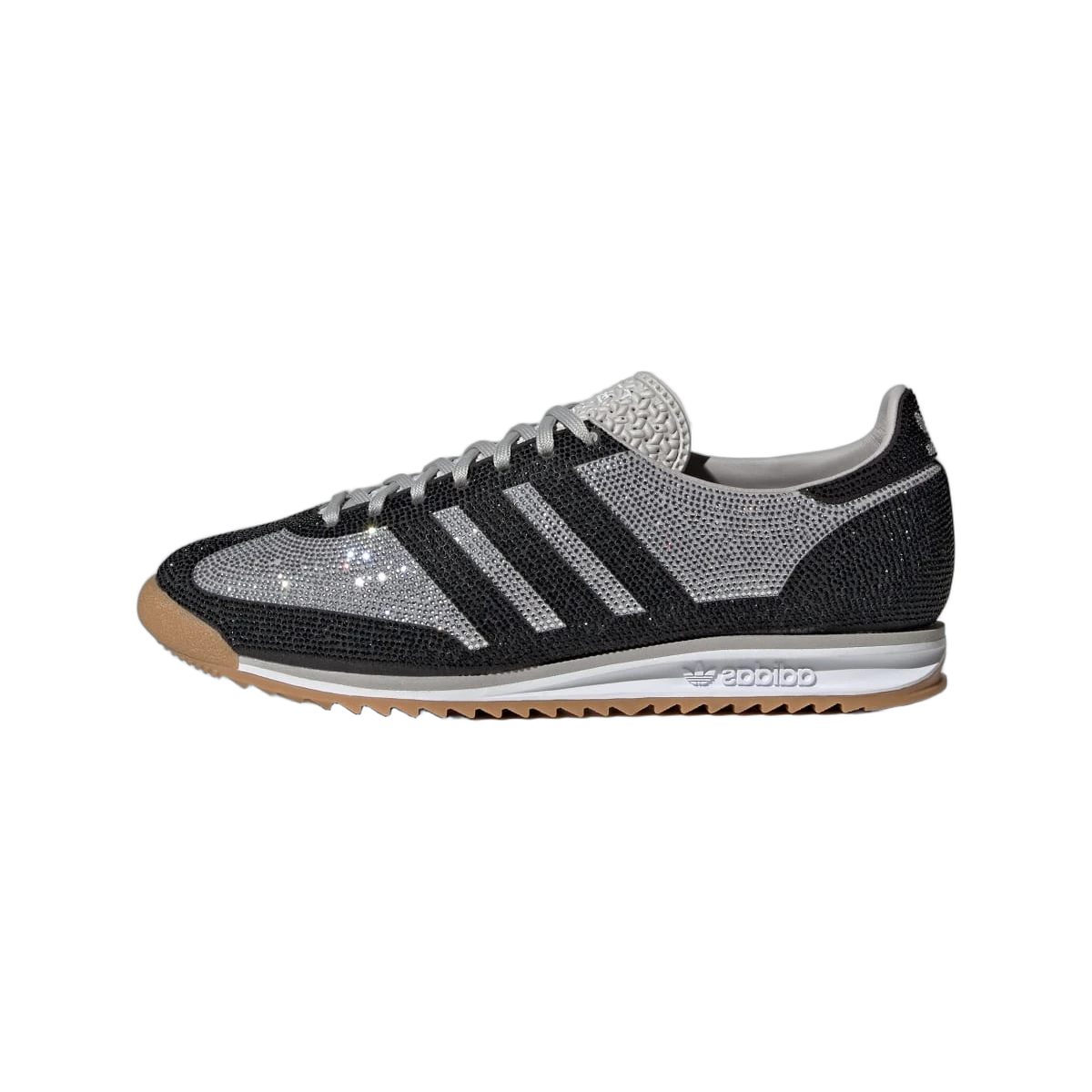Overkicks - Adidas SL 72 OG Rhinestone Grey Black (KJ6151) - vista lateral