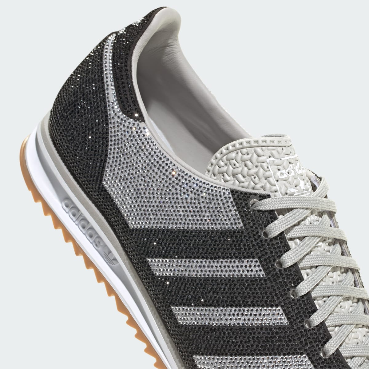 Overkicks - Adidas SL 72 OG Rhinestone Grey Black (KJ6151) - detalle