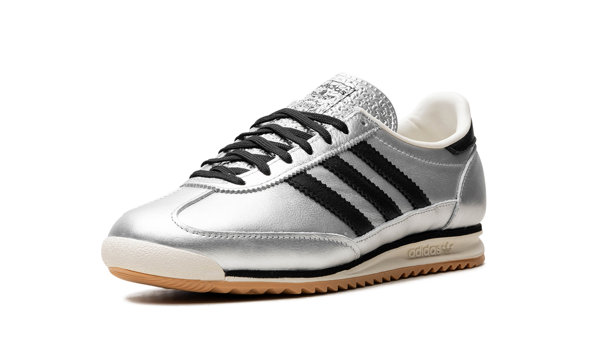 Overkicks - Adidas SL 72 OG Silver Metallic Black Gum (JH6363) - detalle suela