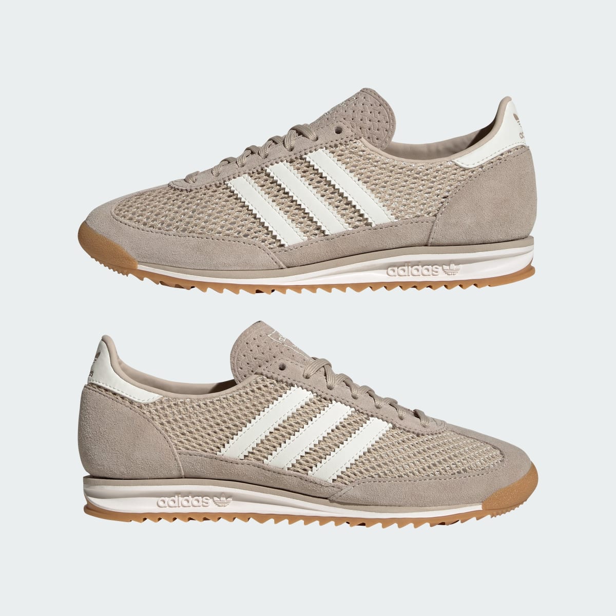 Overkicks - Adidas SL 72 OG Wonder Beige Off White (IH9177) - detalle lateral interior