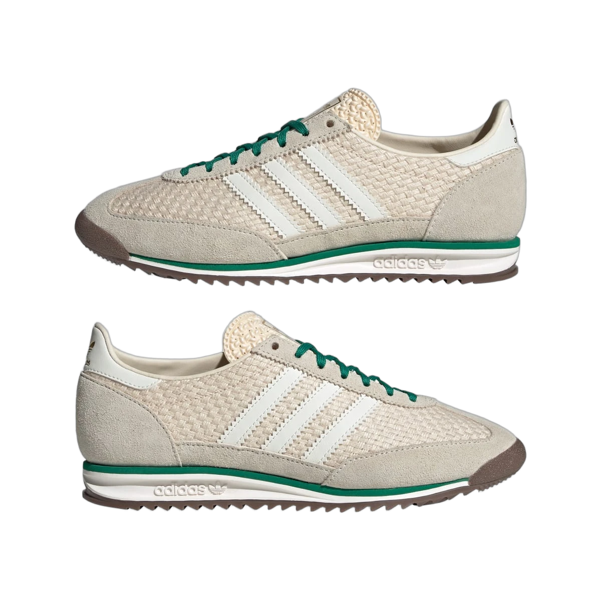 Overkicks - Adidas SL 72 OG Wonder White Off White Gum (IH9365) - detalle lateral interior