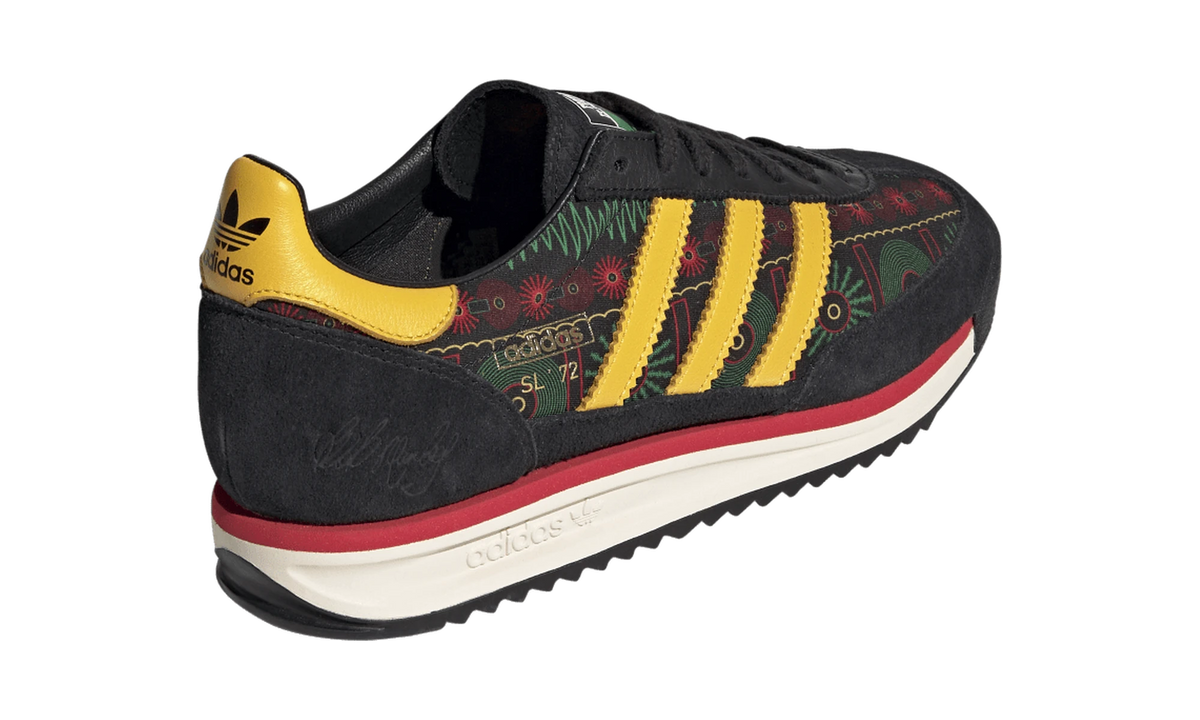 Overkicks - Adidas SL 72 RS Bob Marley Football Is Freedom (KJ4476) - detalle talón