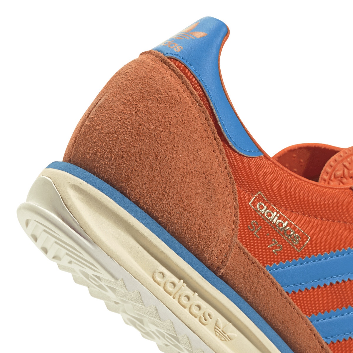 Overkicks - Adidas SL 72 RS Collegiate Orange Bright Blue (JS0748) - detalle