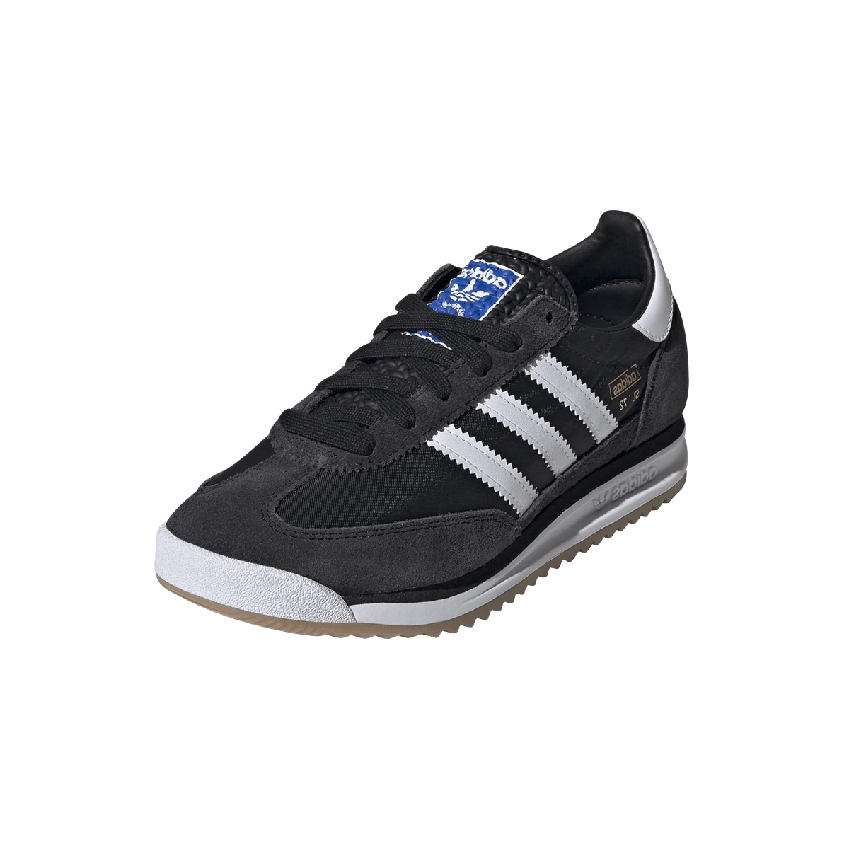 Overkicks - Adidas SL 72 RS Core Black Cloud White Blue (IH8078) - vista trasera