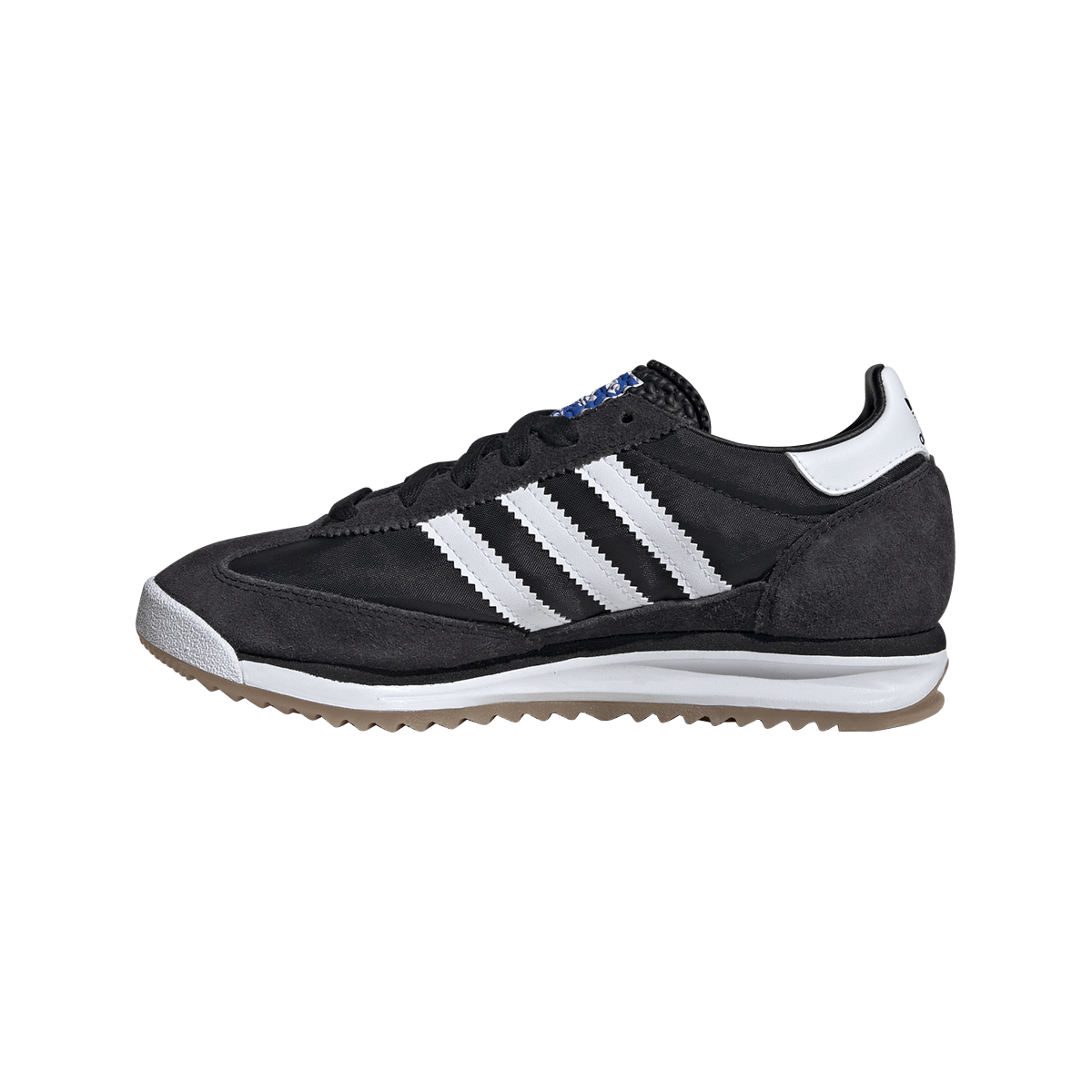 Overkicks - Adidas SL 72 RS Core Black Cloud White Blue (IH8078) - detalle talón
