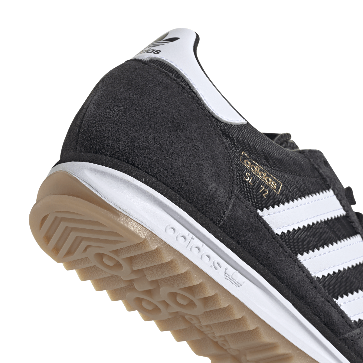 Overkicks - Adidas SL 72 RS Core Black Cloud White Blue (IH8078) - detalle lateral interior
