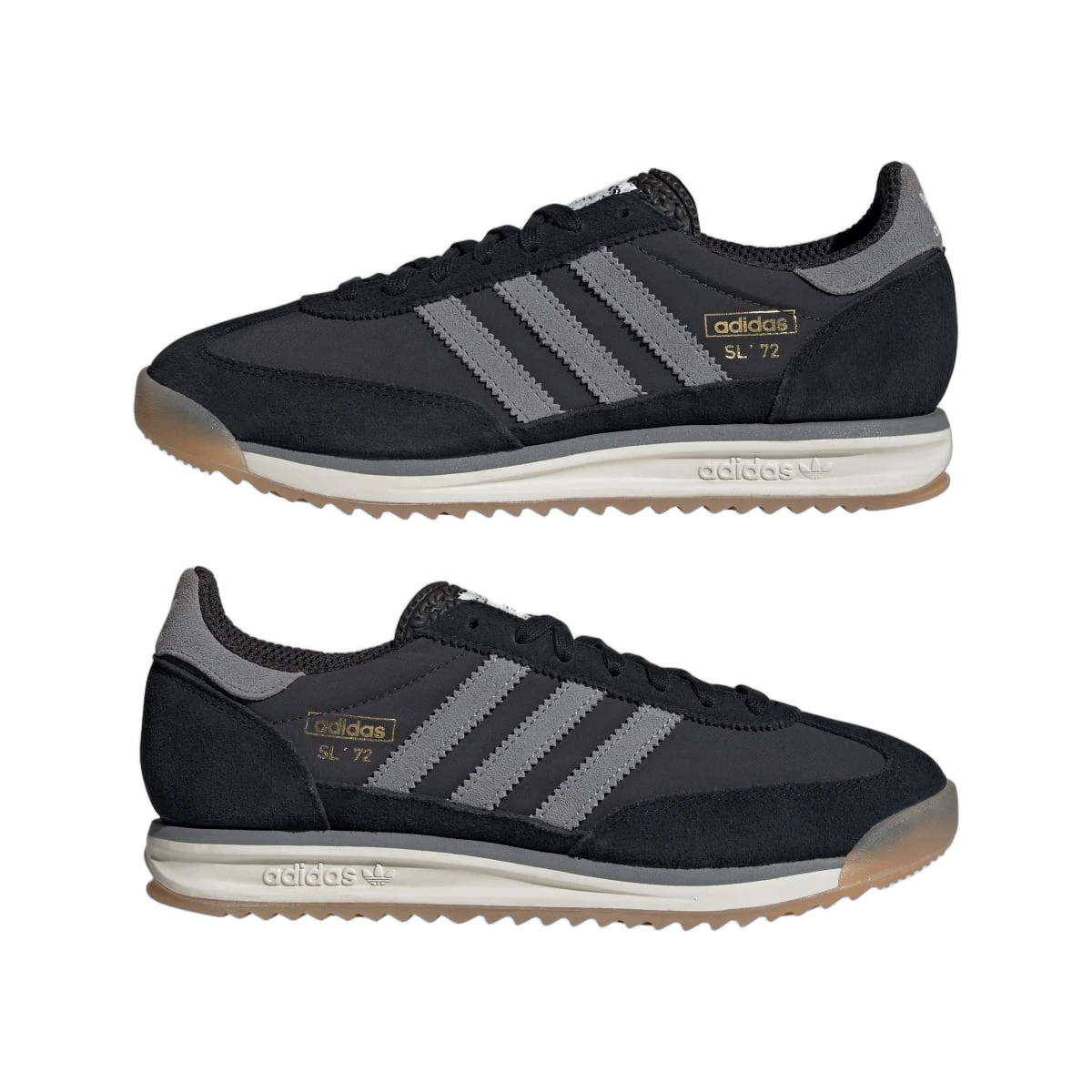 Overkicks - Adidas SL 72 RS Core Black Grey Carbon (JH5098) - detalle lateral interior