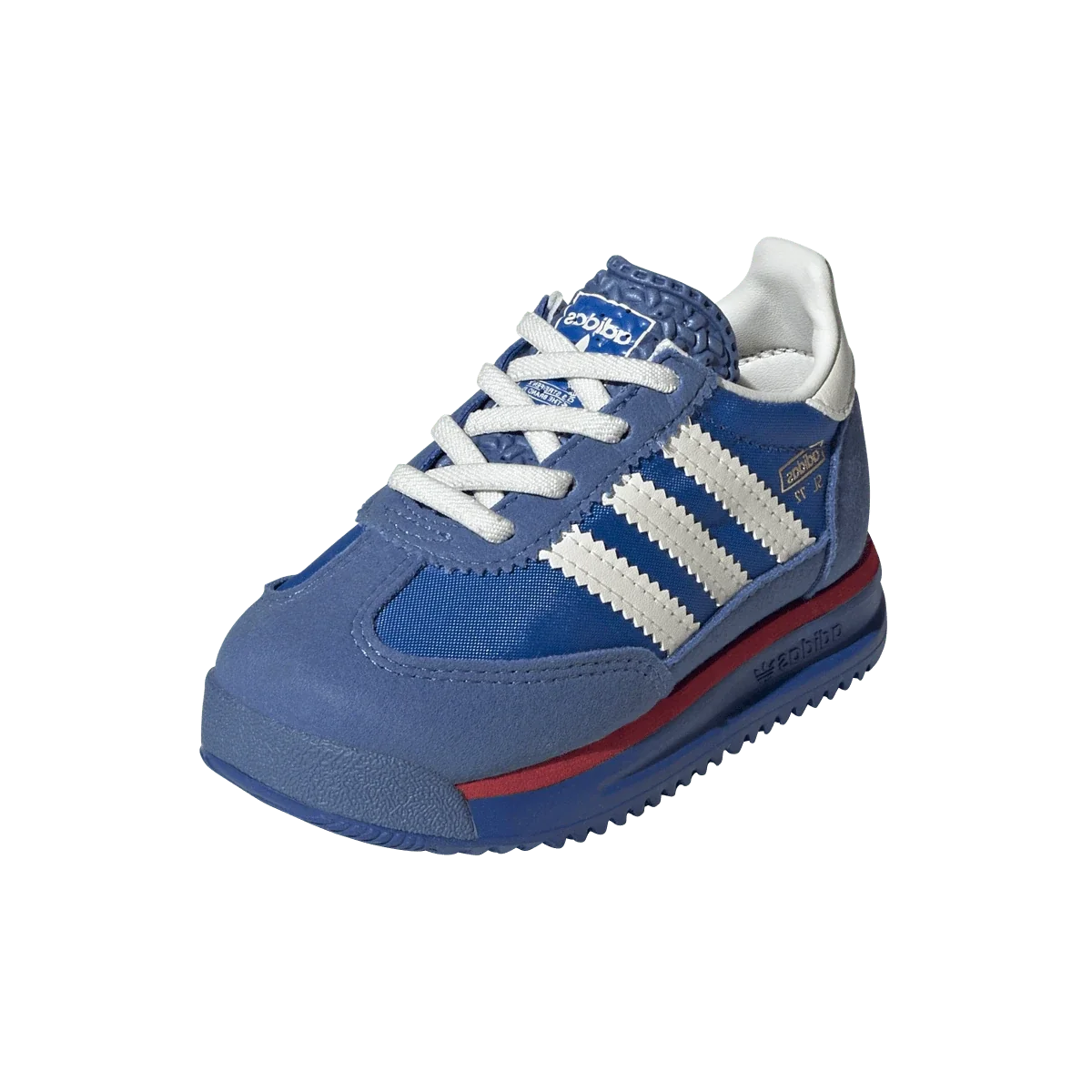 Overkicks - Adidas SL 72 RS Elastic Laces Blue Core White Better Scarlet (TD) (JI3089) - imagen 2