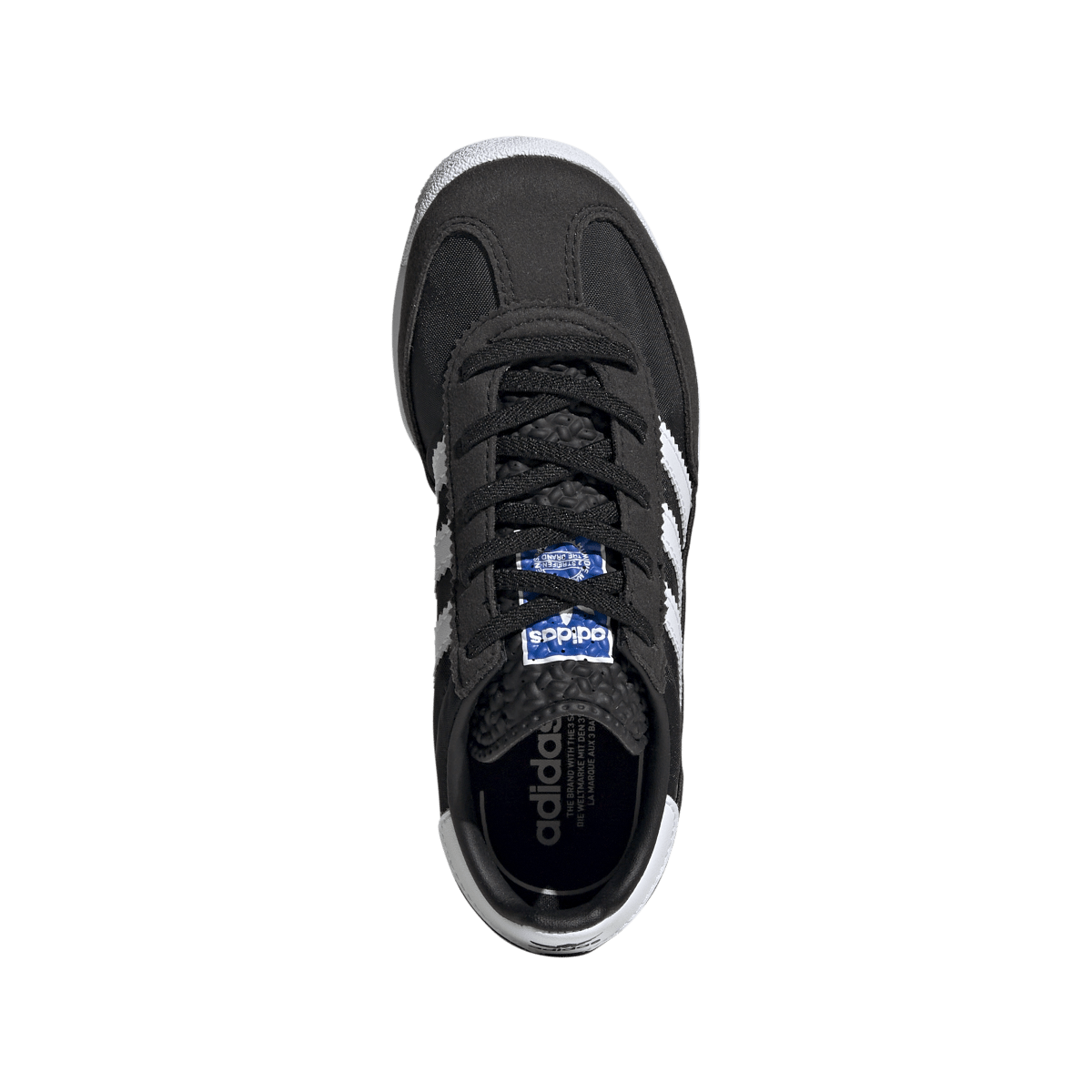 Overkicks - Adidas SL 72 RS Elastic Laces Core Black Cloud White Blue (PS) (IH2982) - imagen 3