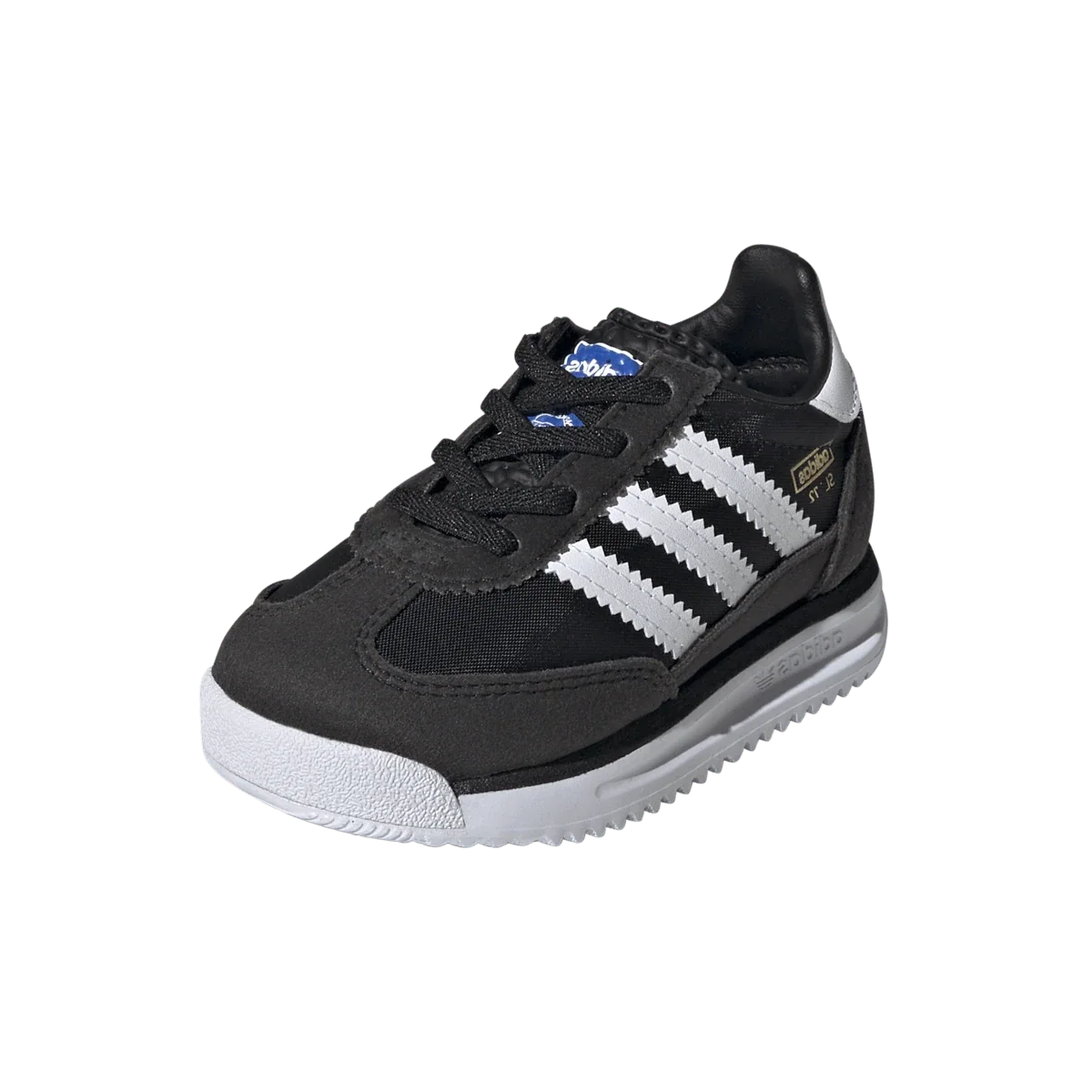 Overkicks - Adidas SL 72 RS Elastic Laces Core Black Cloud White Blue (TD) (IH2978) - imagen 2