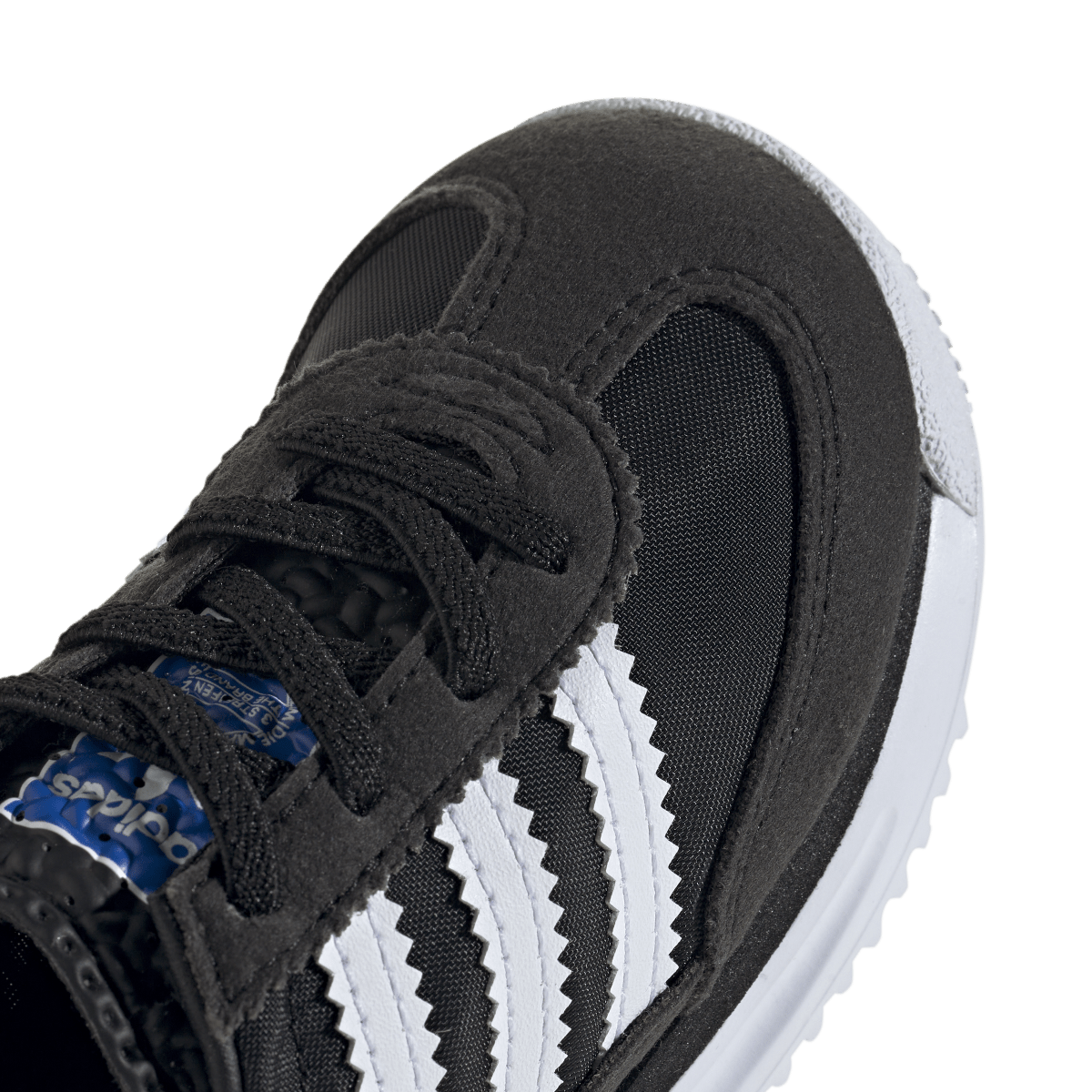 Overkicks - Adidas SL 72 RS Elastic Laces Core Black Cloud White Blue (TD) (IH2978) - imagen 8