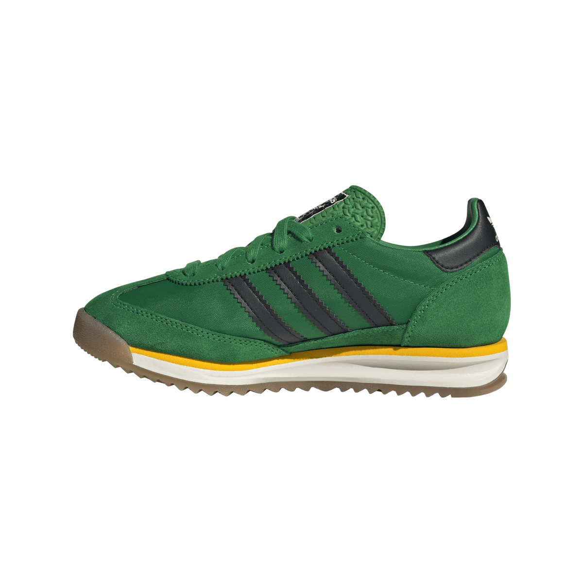 Overkicks - Adidas SL 72 RS Green Core Black Crew Yellow (JR1100) - detalle talón