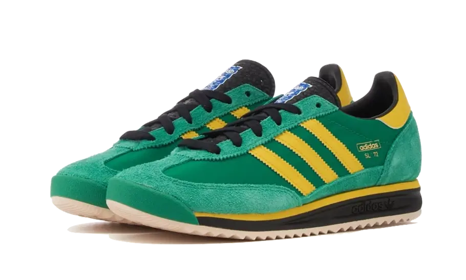 Overkicks - Adidas SL 72 RS Green Yellow (IG2133) - vista trasera