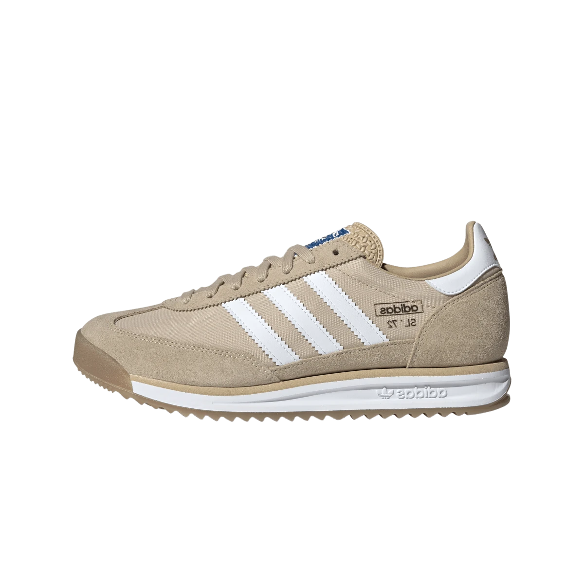Overkicks - Adidas SL 72 RS Magic Beige Cloud White Blue Bird (JQ9554) - vista lateral
