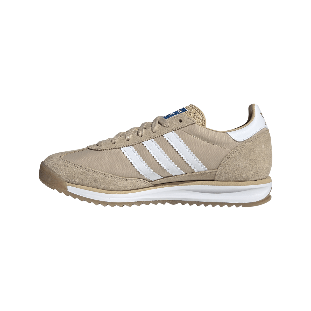Overkicks - Adidas SL 72 RS Magic Beige Cloud White Blue Bird (JQ9554) - detalle talón