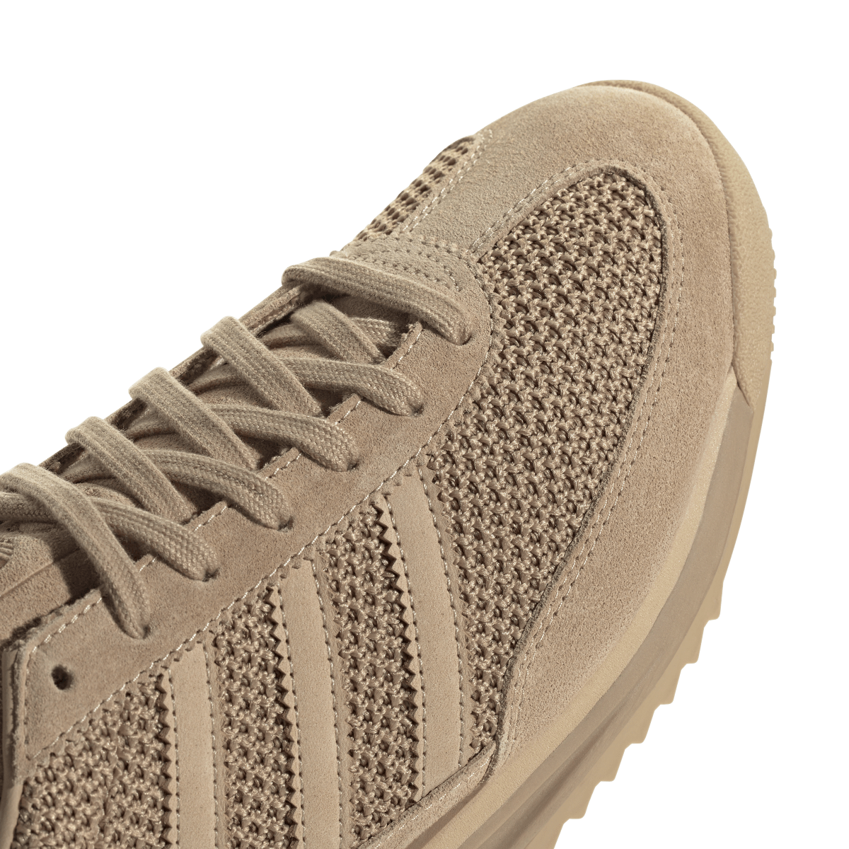 Overkicks - Adidas SL 72 RS Warm Sandstone Magic Beige (JH5104) - detalle lateral interior