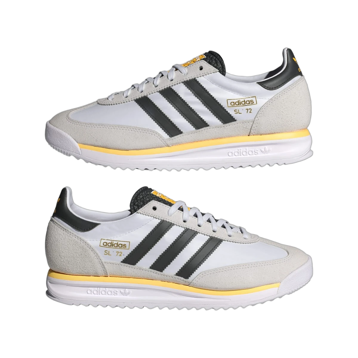 Overkicks - Adidas SL 72 RS White Black Spark (IH4823) - detalle lateral interior