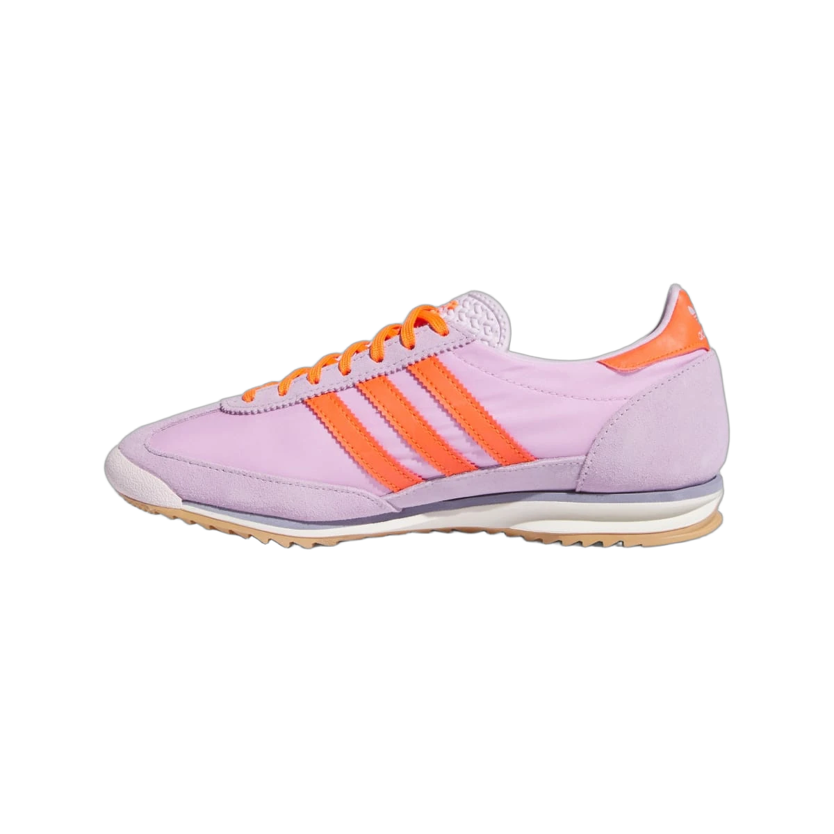 Overkicks - Adidas SL72 Ice Lavender Impact Orange (JH7396) - detalle talón
