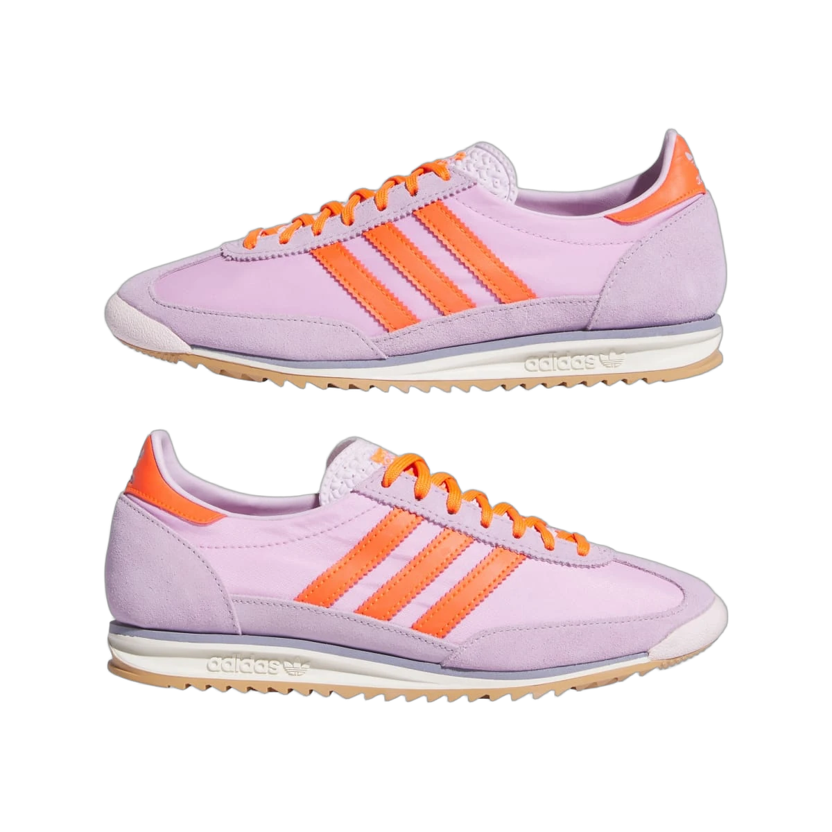 Overkicks - Adidas SL72 Ice Lavender Impact Orange (JH7396) - detalle lateral interior