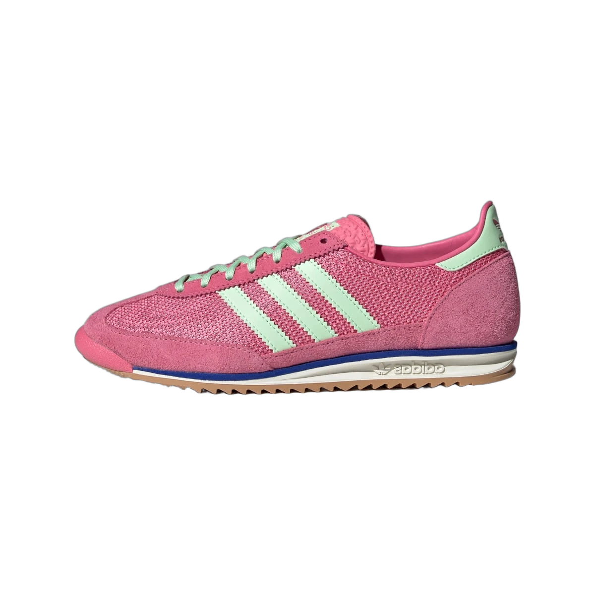 Overkicks - Adidas SL72 Pink Fusion Green Spark (JI1879) - vista lateral