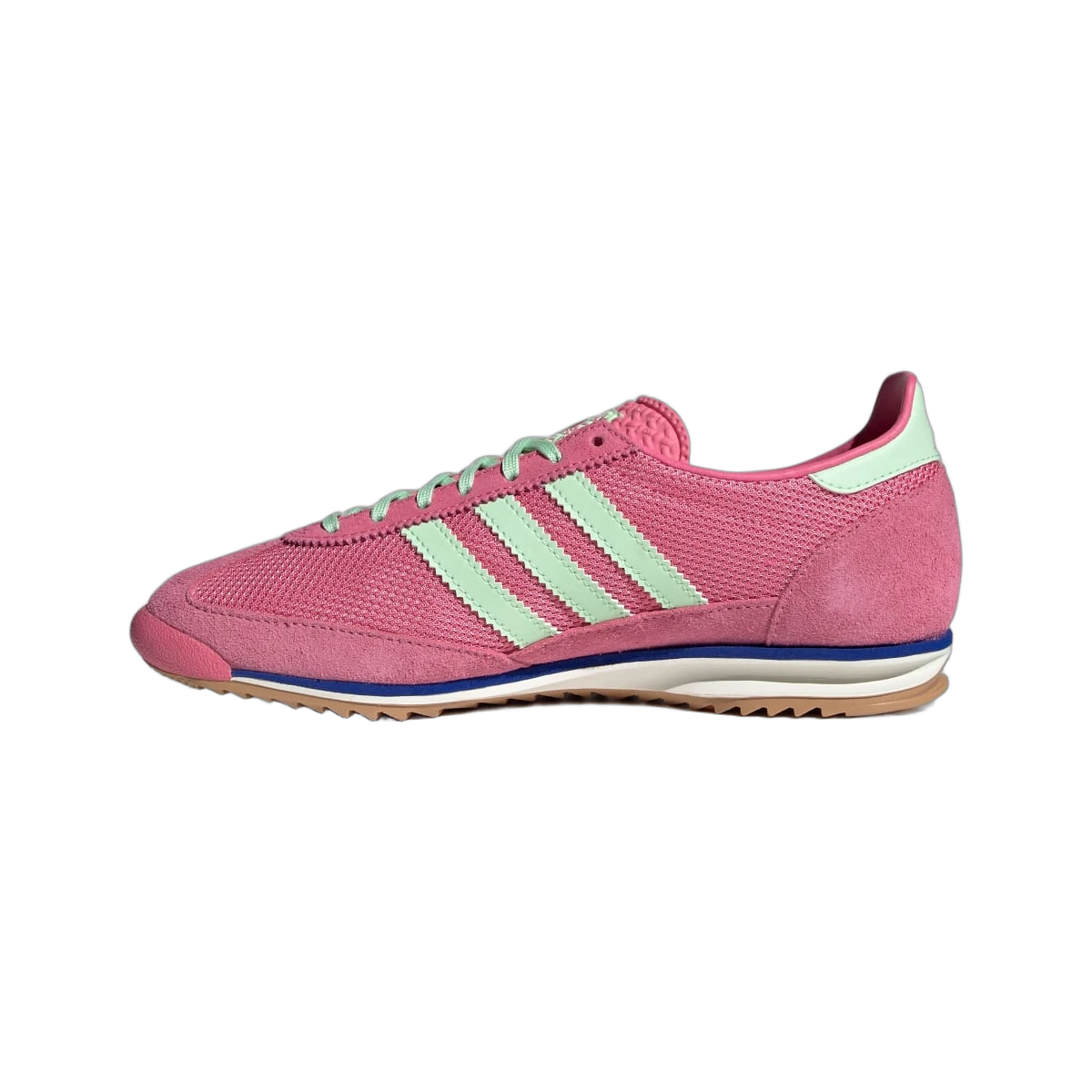Overkicks - Adidas SL72 Pink Fusion Green Spark (JI1879) - detalle talón