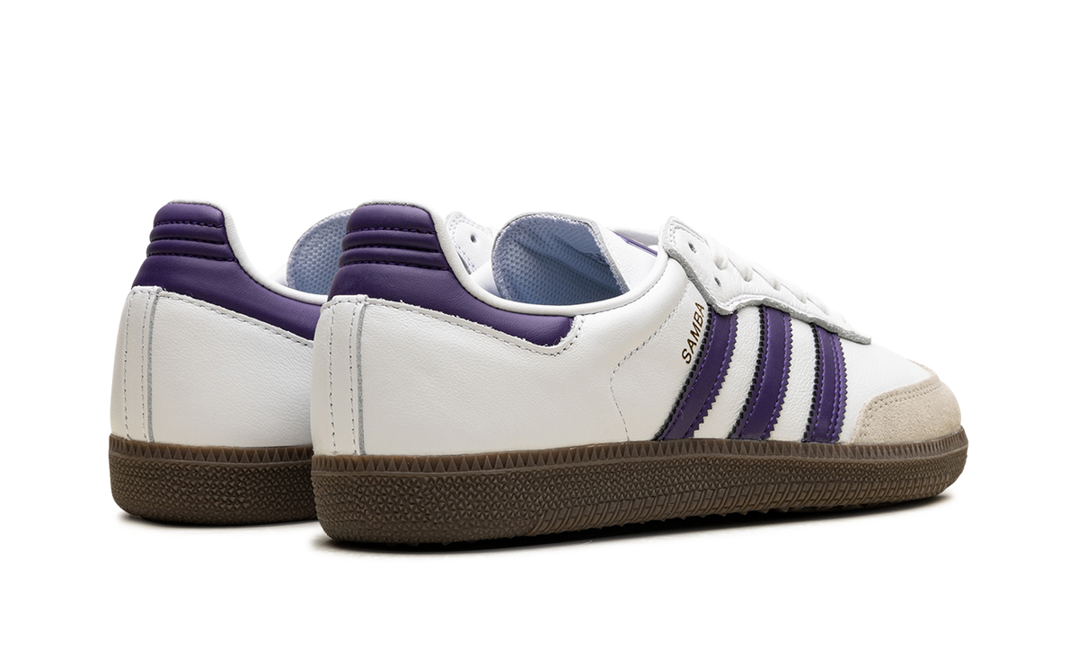 Overkicks - Adidas Samba ADV Cloud White Collegiate Purple (IE6613) - par completo