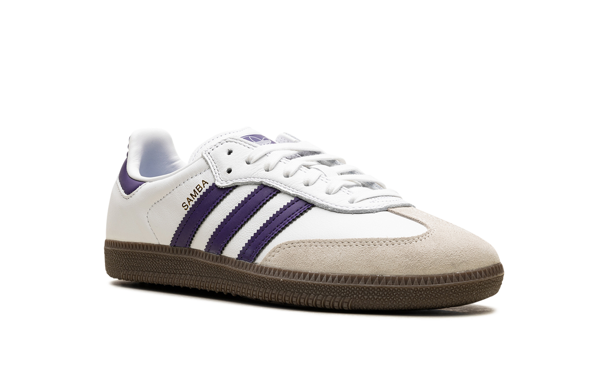 Overkicks - Adidas Samba ADV Cloud White Collegiate Purple (IE6613) - detalle lateral interior