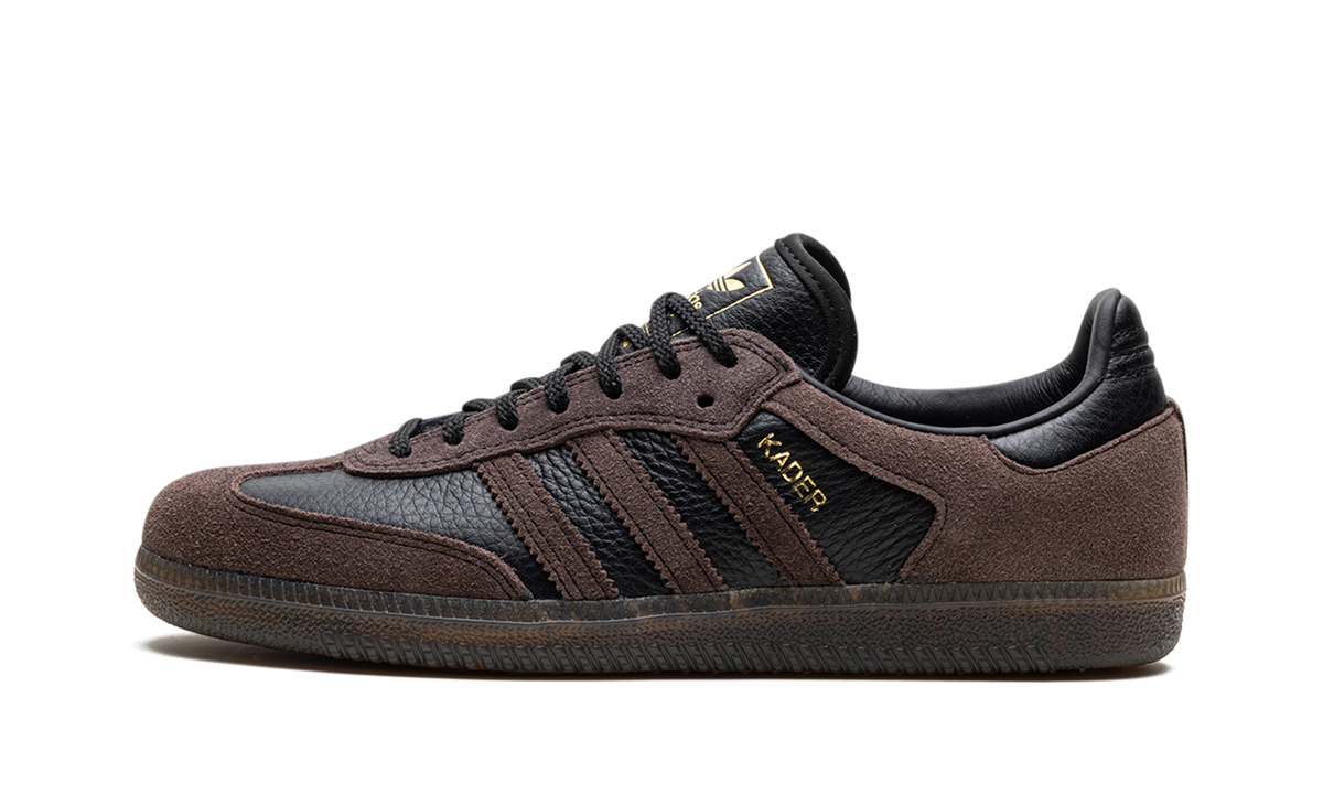 Overkicks - Adidas Samba ADV Kader Sylla Brown Gum (IF9235) - detalle talón