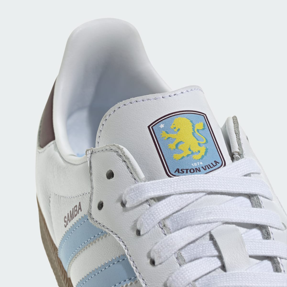 Overkicks - Adidas Samba Aston Villa (JQ4042) - detalle lateral interior