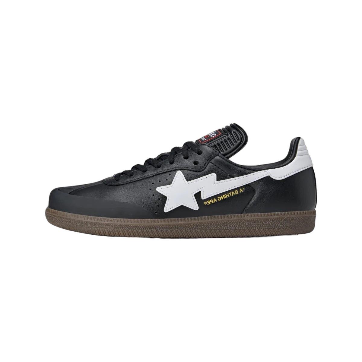 Overkicks - Adidas Samba Bape Black White Gum (JR9246) - vista lateral