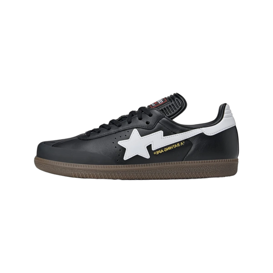 Overkicks - Adidas Samba Bape Black White Gum (JR9246) - vista lateral