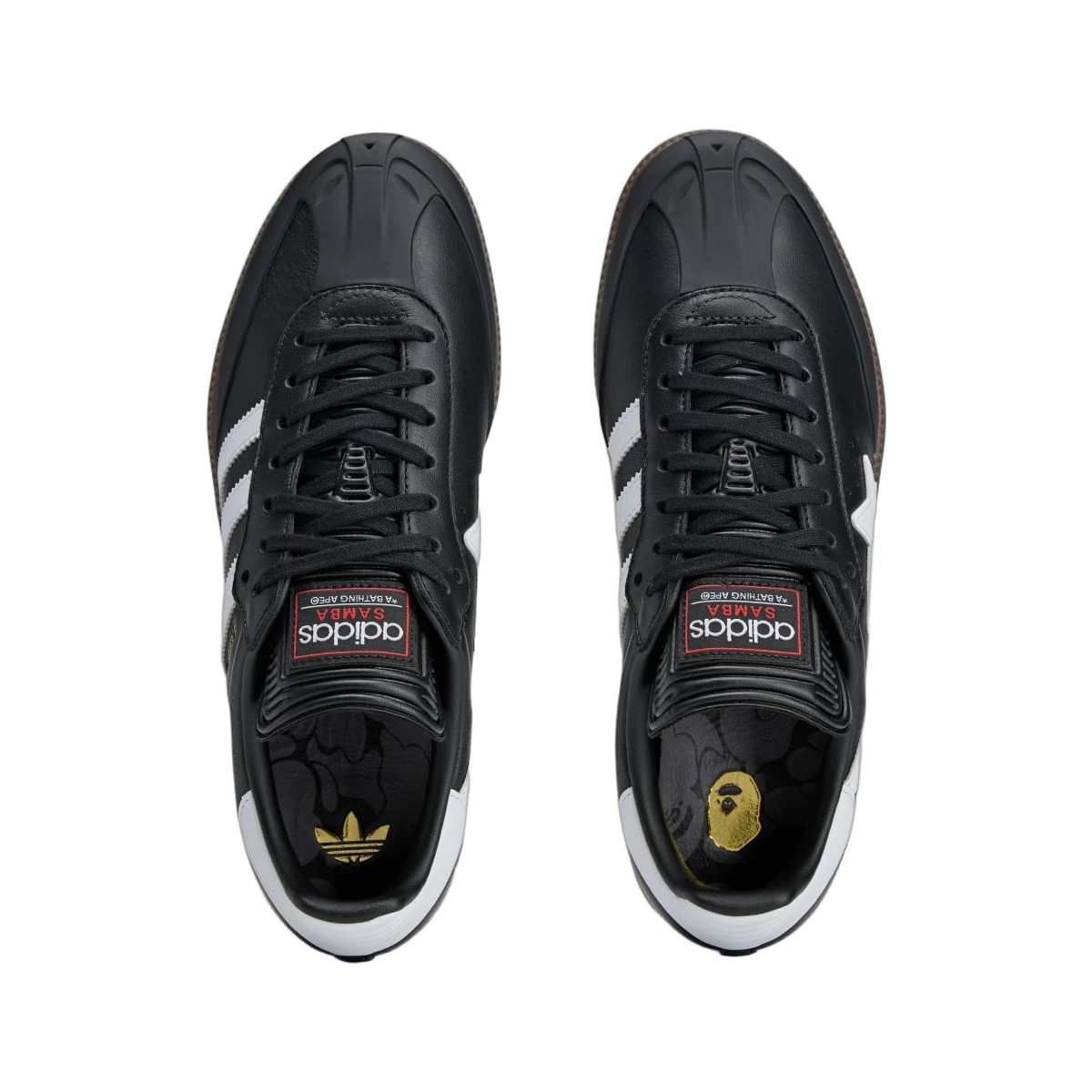 Overkicks - Adidas Samba Bape Black White Gum (JR9246) - vista trasera