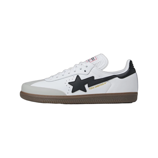 Overkicks - Adidas Samba Bape White Black Gum (JR9245) - vista lateral