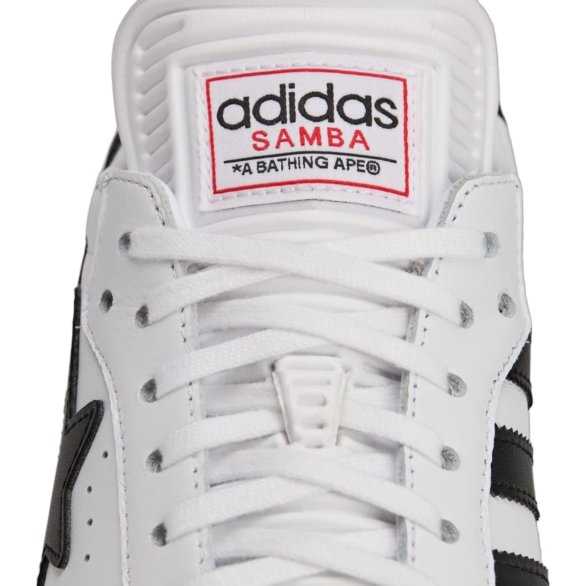 Overkicks - Adidas Samba Bape White Black Gum (JR9245) - detalle lateral interior