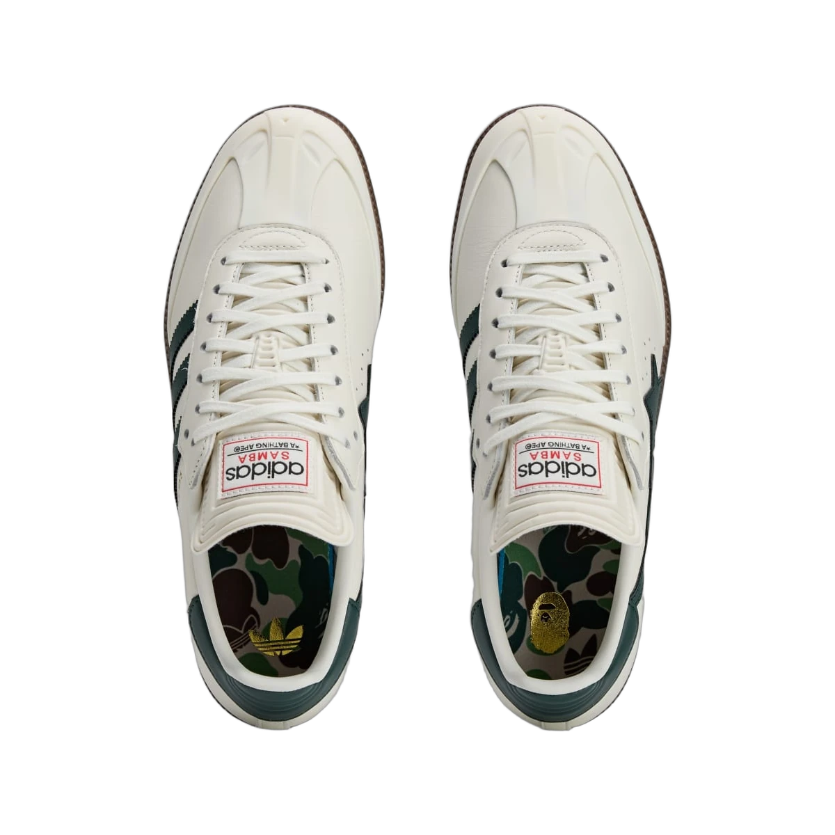 Overkicks - Adidas Samba Bape World Cup Pack White Forest (KJ8852) - vista trasera