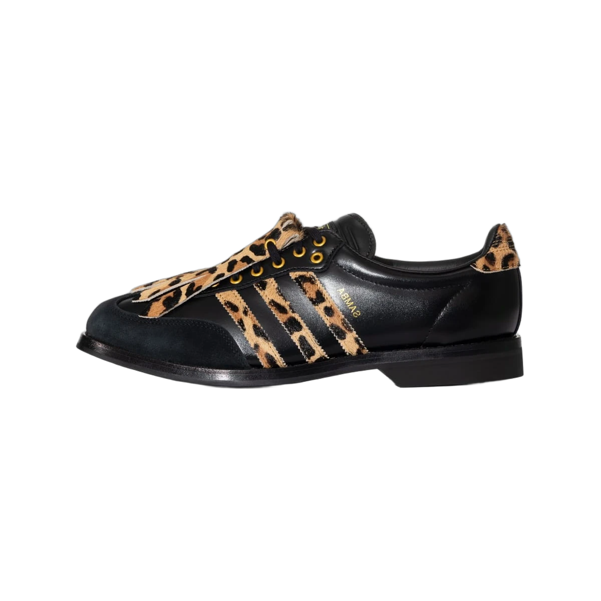 Overkicks - Adidas Samba Bowling Shoe Leopard Black (KK2824) - vista lateral