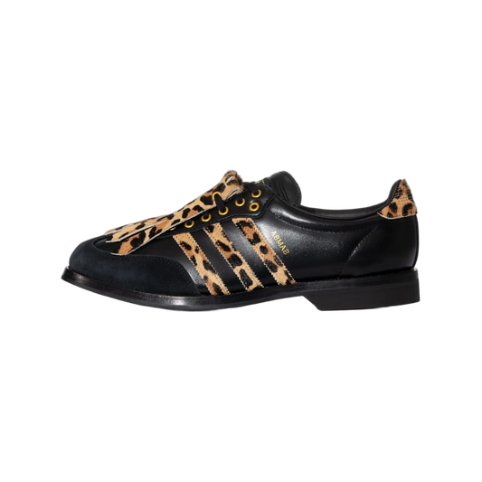 Overkicks - Adidas Samba Bowling Shoe Leopard Black (KK2824) - vista lateral
