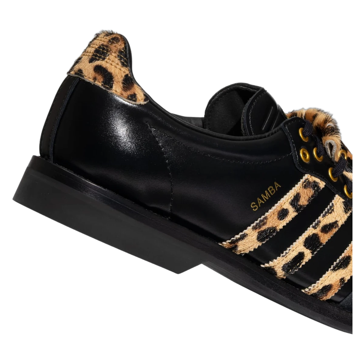 Overkicks - Adidas Samba Bowling Shoe Leopard Black (KK2824) - detalle