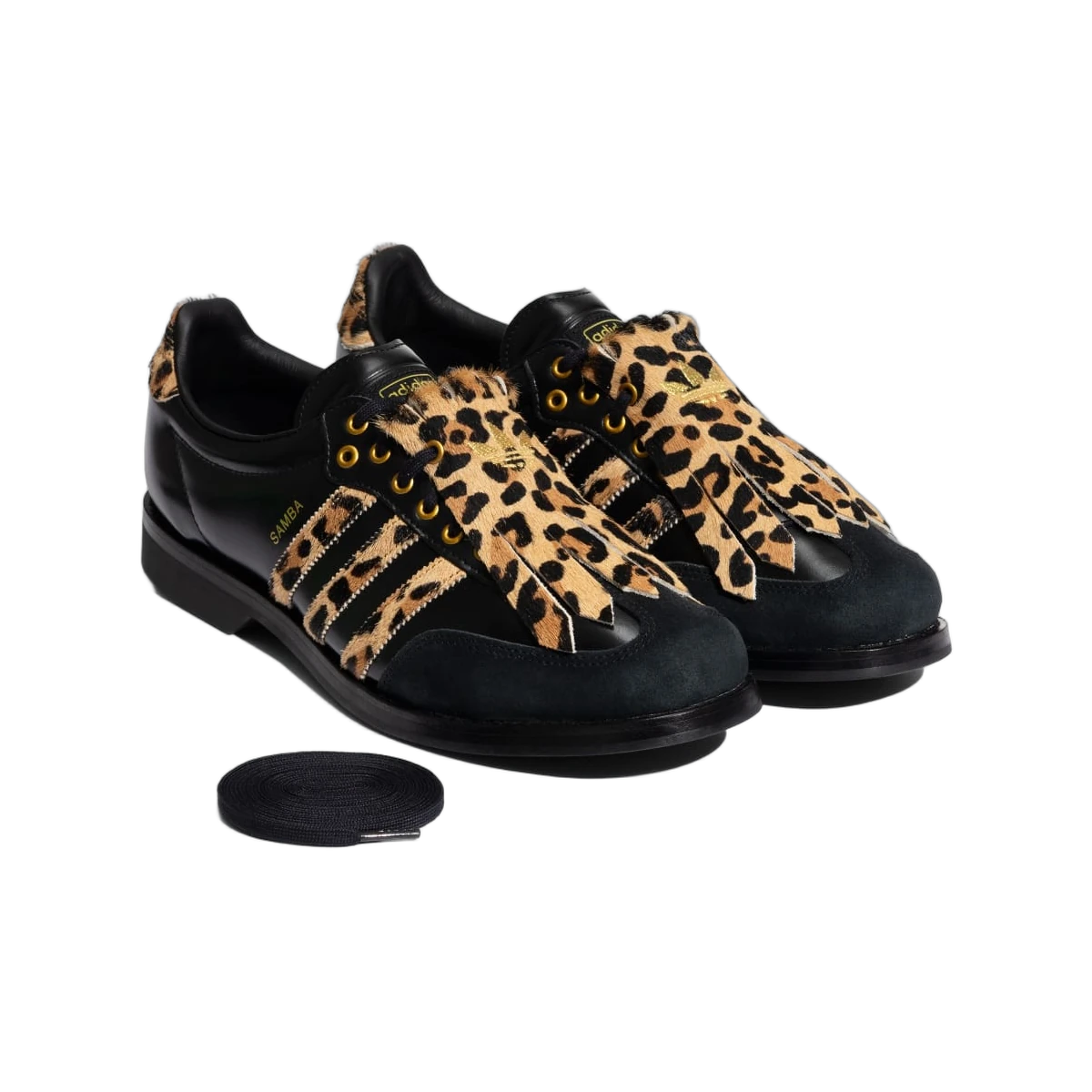 Overkicks - Adidas Samba Bowling Shoe Leopard Black (KK2824) - vista trasera