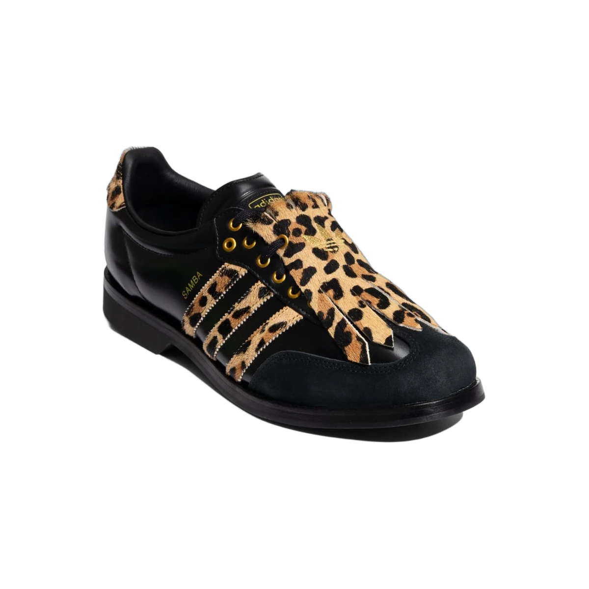 Overkicks - Adidas Samba Bowling Shoe Leopard Black (KK2824) - vista superior