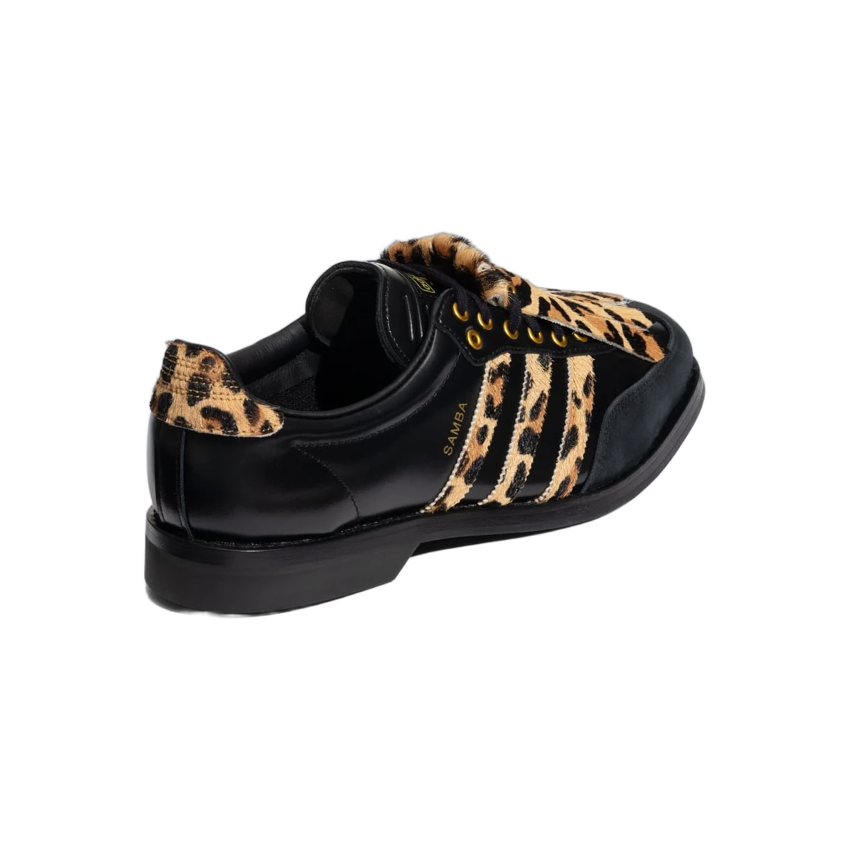Overkicks - Adidas Samba Bowling Shoe Leopard Black (KK2824) - detalle talón