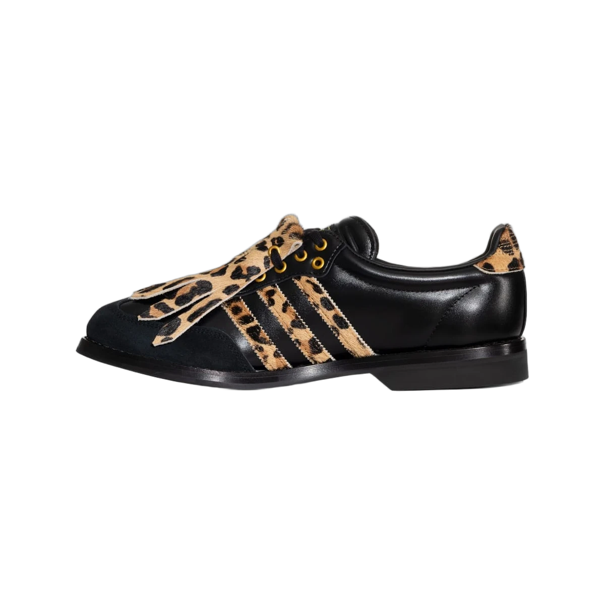 Overkicks - Adidas Samba Bowling Shoe Leopard Black (KK2824) - detalle lateral interior