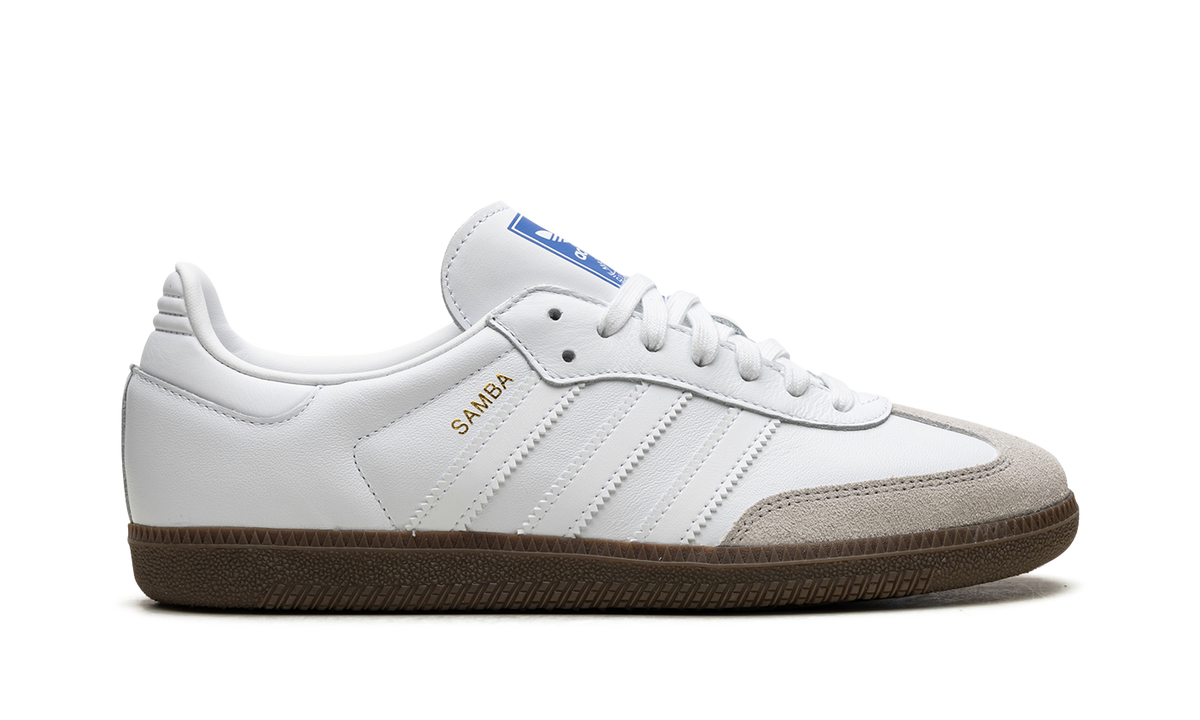Overkicks - Adidas Samba Cloud White Blue Gum (IE3439) - detalle talón