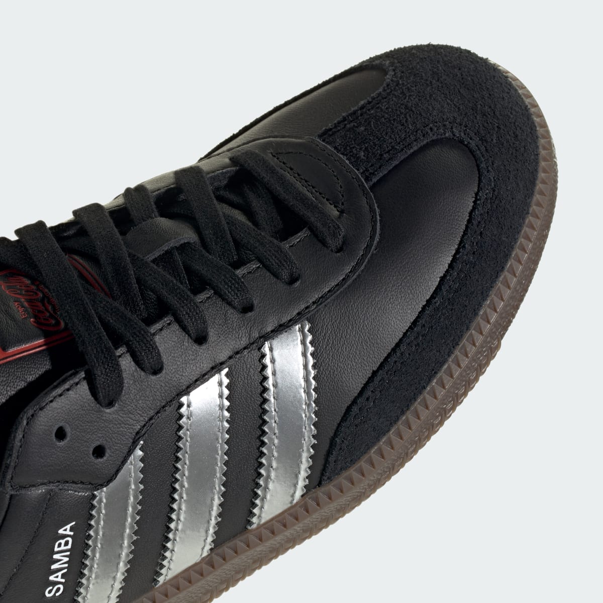 Overkicks - Adidas Samba Coca-Cola Black (KH6880) - detalle