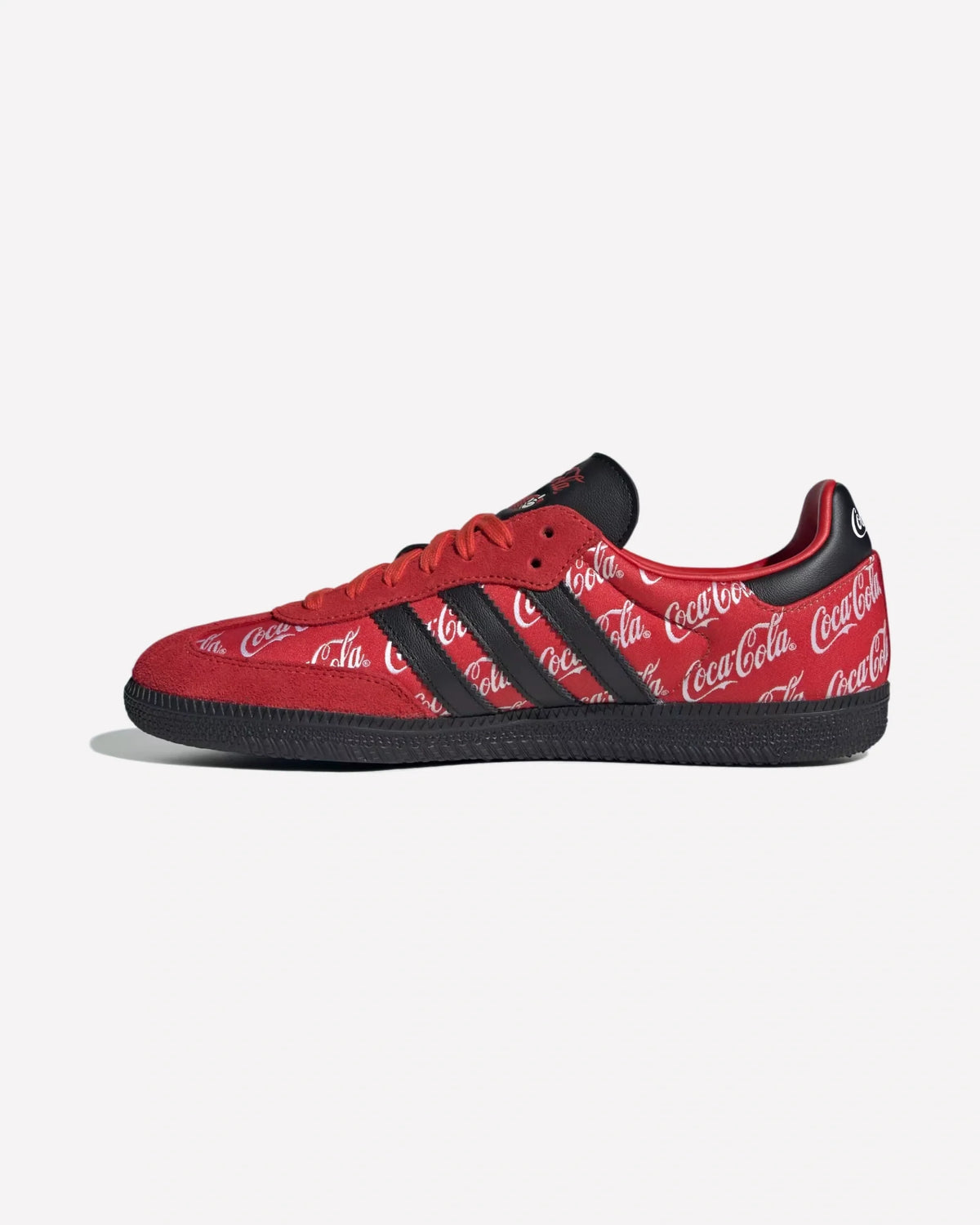 Overkicks - Adidas Samba Coca-Cola Red (KH6893) - vista lateral