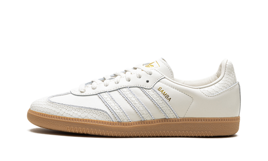 Overkicks - Adidas Samba Core White Snakeskin (IF1985) - vista lateral